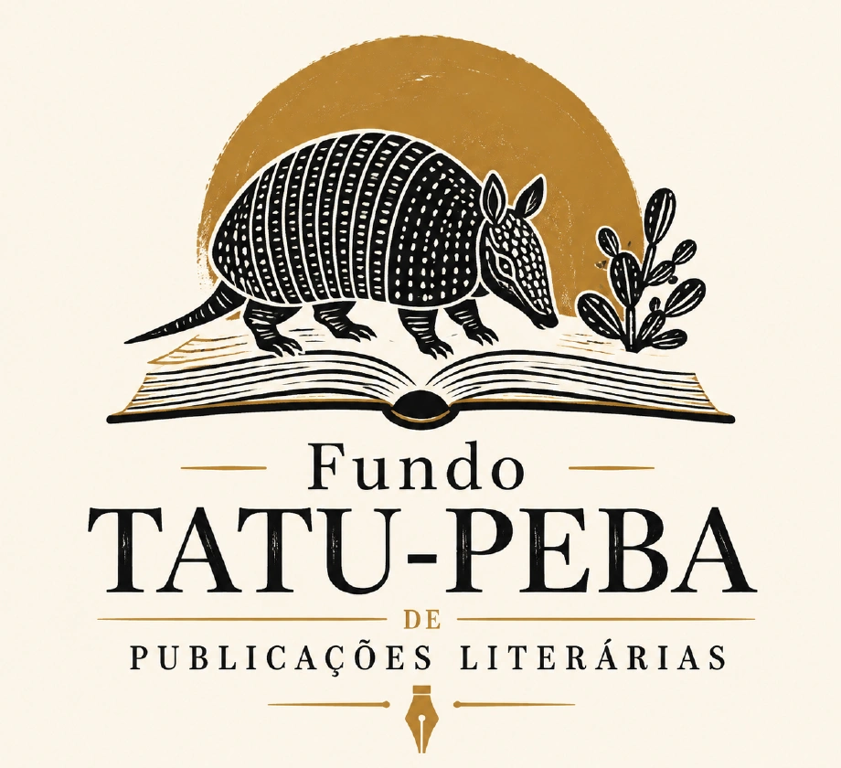 Fundo Tatu-Peba de Publicações Literárias: tatu-peba sobre um livro aberto